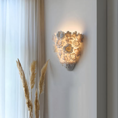 Glimora | Ästhetische Keramik-Blumen-Wandlampe 1