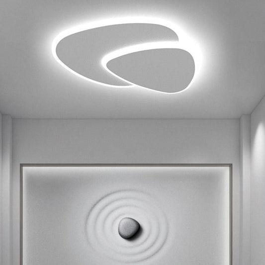 GlowSphere – Moderne weiße LED-Deckenleuchte 0