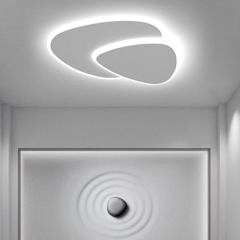 GlowSphere – Moderne weiße LED-Deckenleuchte 1