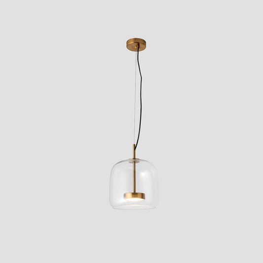 GoldenGlow – Retro-Gold-LED-Pendelleuchten aus Glas 0