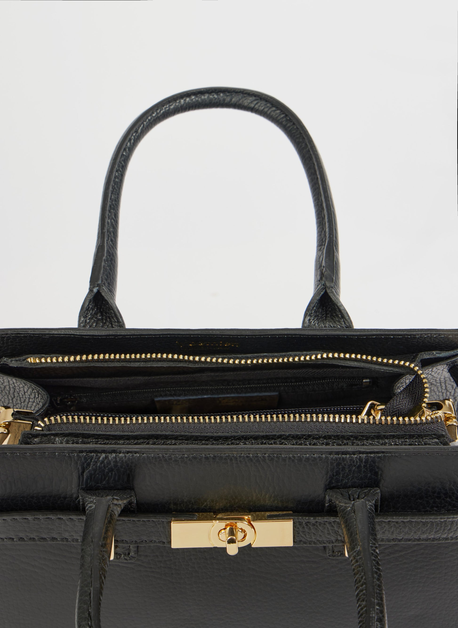 Grace Bag aus schwarzem Togo-Leder 4