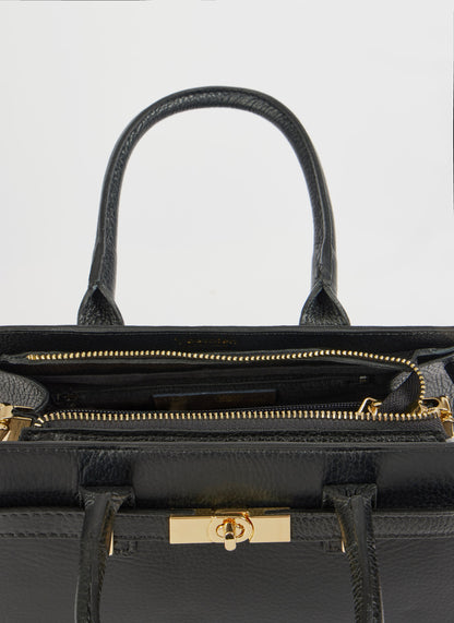 Grace Bag aus schwarzem Togo-Leder 4
