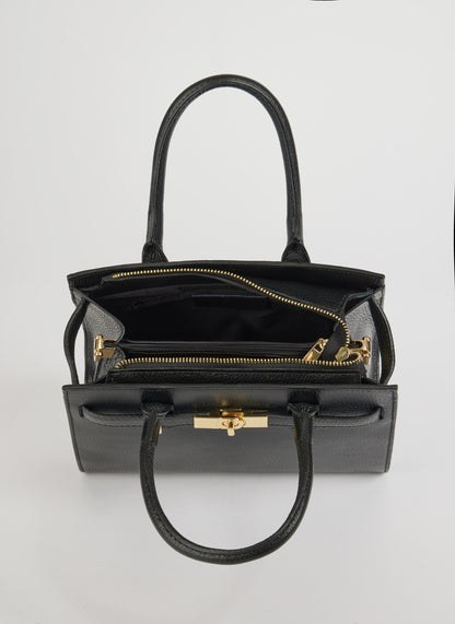 Grace Bag aus schwarzem Togo-Leder 6