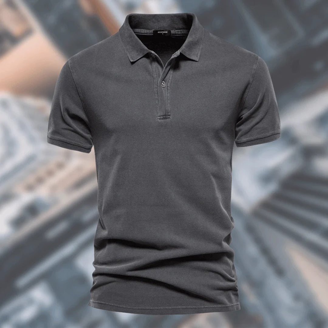 Herren Polo Shirt Klassisch Zeitlos Weich Baumwolle Atmungsaktiv-2