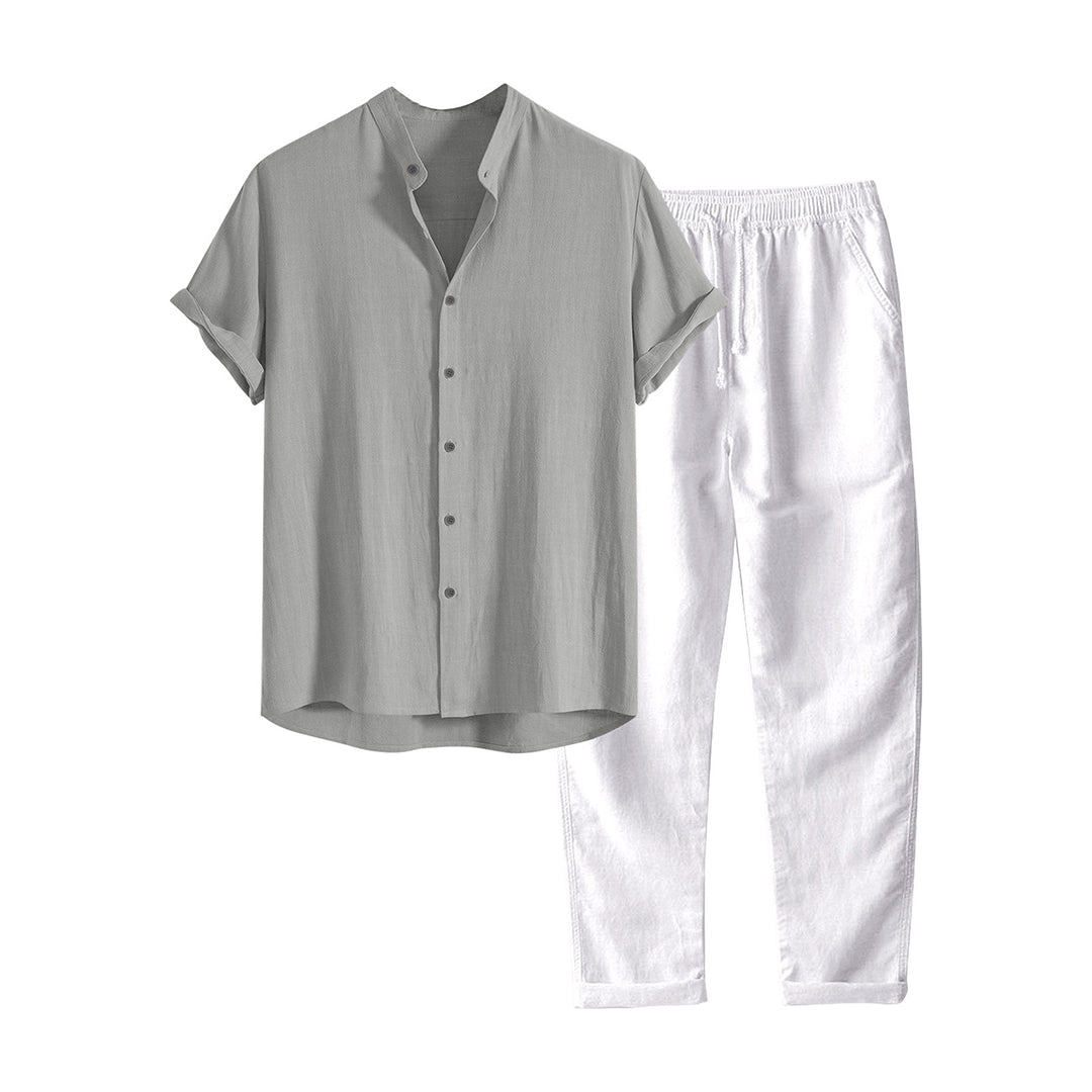 Variant image for Herren Set Blau Größe M Polyester Casual Outfits für Männer-7