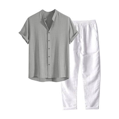 Variant image for Herren Set Blau Größe M Polyester Casual Outfits für Männer-7