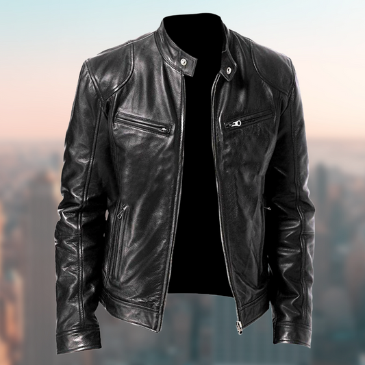 Grayson | Hochwertige Moderne Herrenjacke aus Leder 0