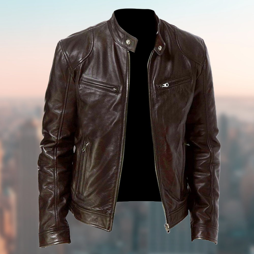 Grayson | Hochwertige Moderne Herrenjacke aus Leder 2