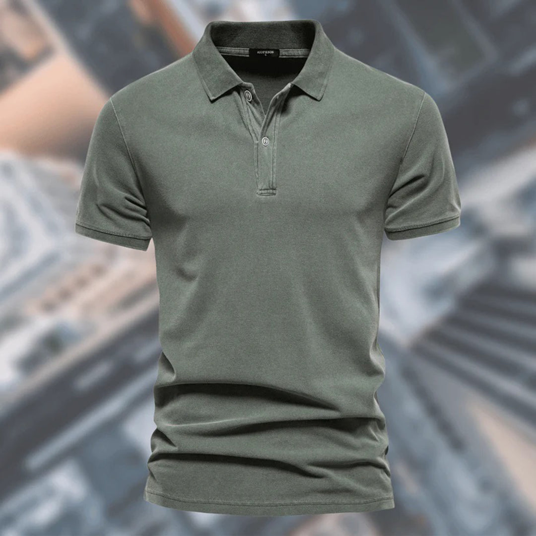 Herren Polo Shirt Klassisch Zeitlos Weich Baumwolle Atmungsaktiv-3