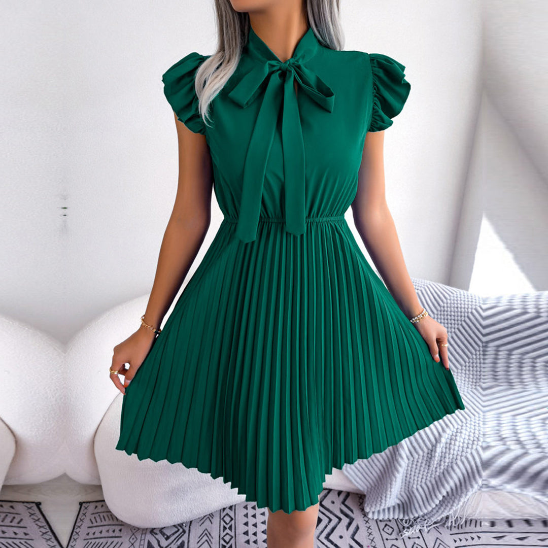 Modisches Sommerkleid Damen - Bequeme Passform, Leicht & Atmungsaktiv, Schwarz-3