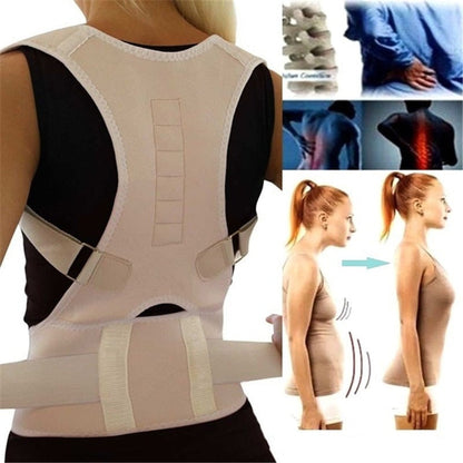 Adjustable Magnetic Back Support – Supports a Straight and Healthy Posture All Day Long