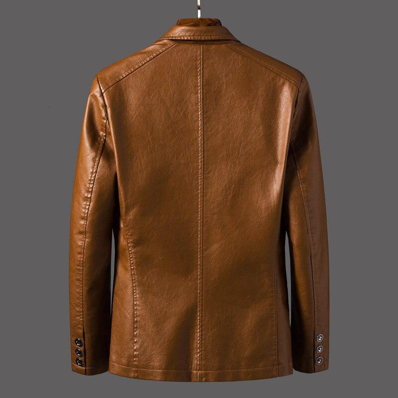 JaySmith Men's Blazer Jacket - Premium Leather, Modern Cut, Versatile Design-5