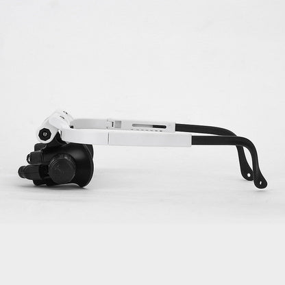 Adjustable LED Magnifying Glasses with 8x, 15x, and 23x Magnification for Hobby and Precision Work