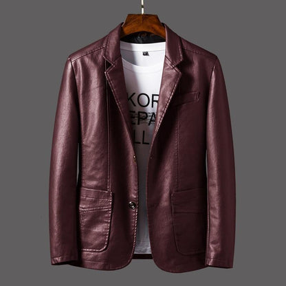Variant image for JaySmith Men's Blazer Jacket - Premium Leather, Modern Cut, Versatile Design-9