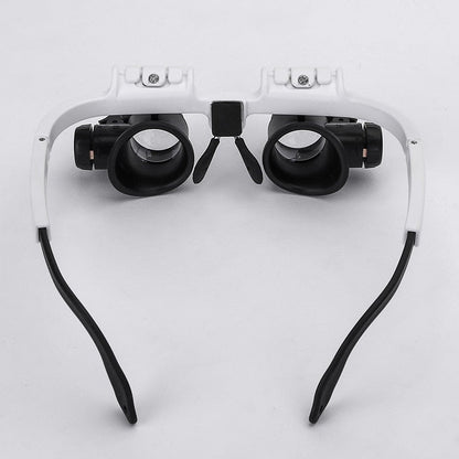 Adjustable LED Magnifying Glasses with 8x, 15x, and 23x Magnification for Hobby and Precision Work
