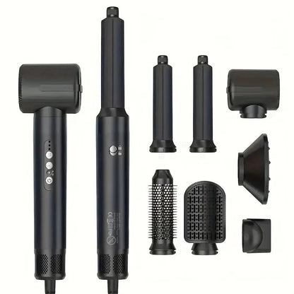 Haartrockner mit Auto Curler – 7-in-1 Föhn für Schnelles Trocknen und Locken, Bürstenloser Motor, Geräuscharm, Verstellbare Wärmegeschwindigkeit 1