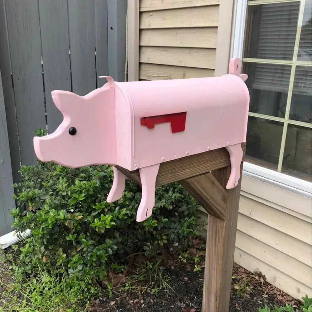 Handgefertigte Metall-Briefkasten-Skulptur mit Tierdesign – Korrosionsbeständig für Garten und Einfahrt, 20 cm x 30 cm 4
