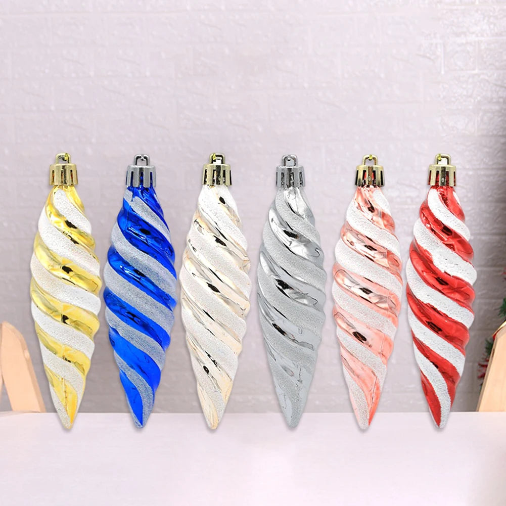 Hängende Weihnachtskugel Spirale 11 cm Hochwertiges Material Festliche Dekoration 3