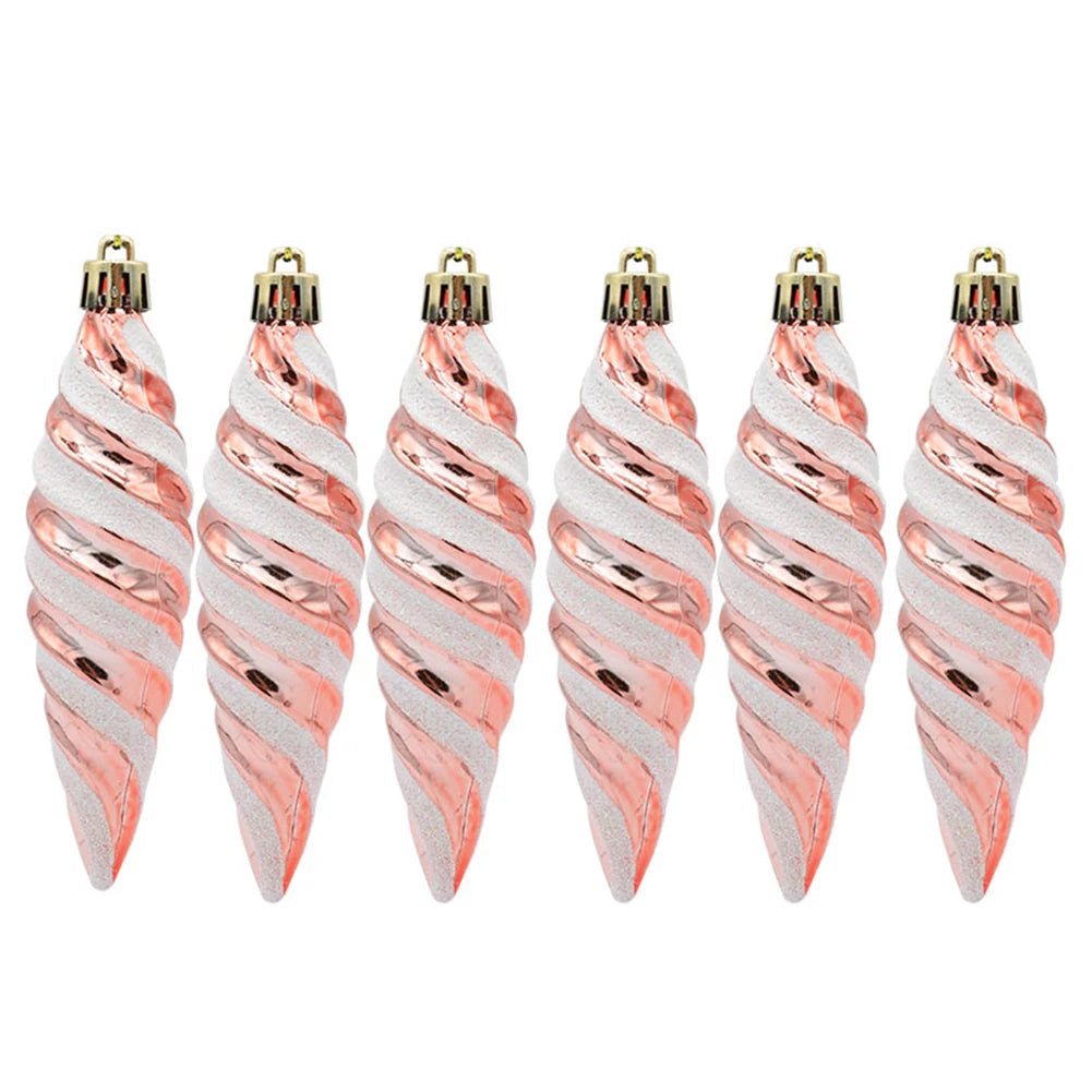 Hängende Weihnachtskugel Spirale 11 cm Hochwertiges Material Festliche Dekoration 4