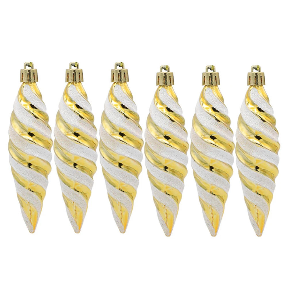 Hängende Weihnachtskugel Spirale 11 cm Hochwertiges Material Festliche Dekoration 6