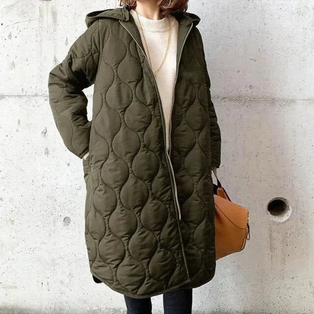 Helena | Stylischer, leichter, langer Puffermantel – mühelose Wärme und moderner Stil 2