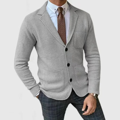 Eleganter Herren Strickblazer - Atmungsaktiver Komfort & Vielseitiger Stil-2