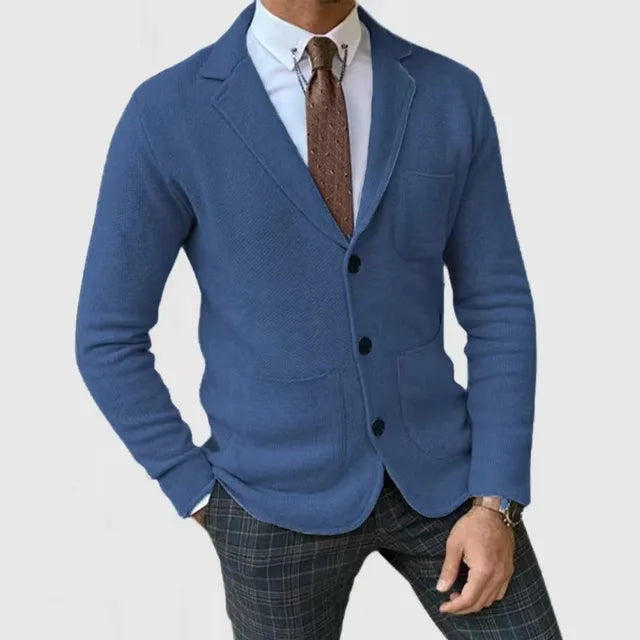 Variant image for Eleganter Herren Strickblazer - Atmungsaktiver Komfort & Vielseitiger Stil-19