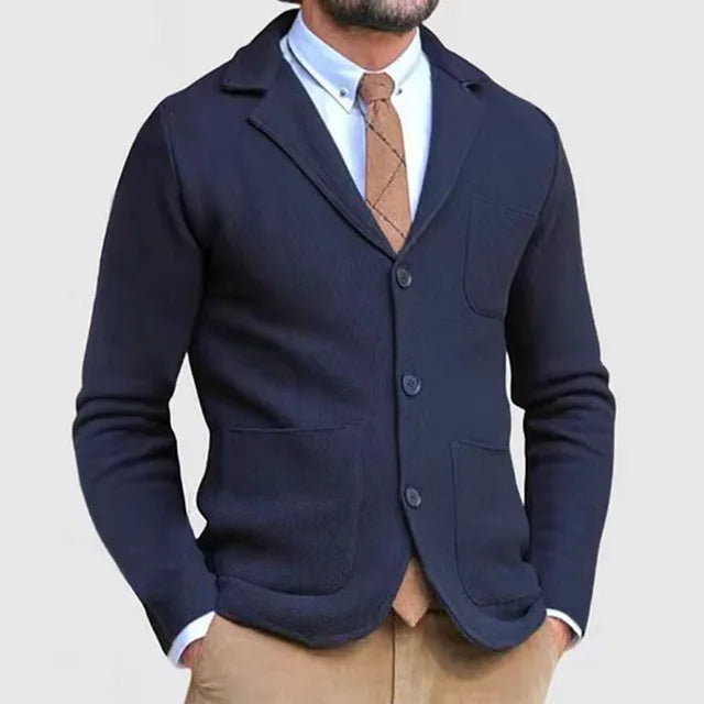 Variant image for Eleganter Herren Strickblazer - Atmungsaktiver Komfort & Vielseitiger Stil-31