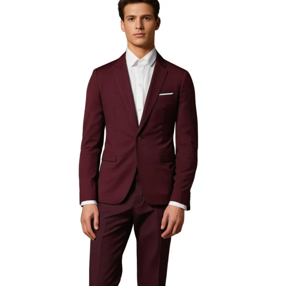 Variant image for Hymans - Men's Slim-Fit Black Suit Set for Weddings and Formal Events-25