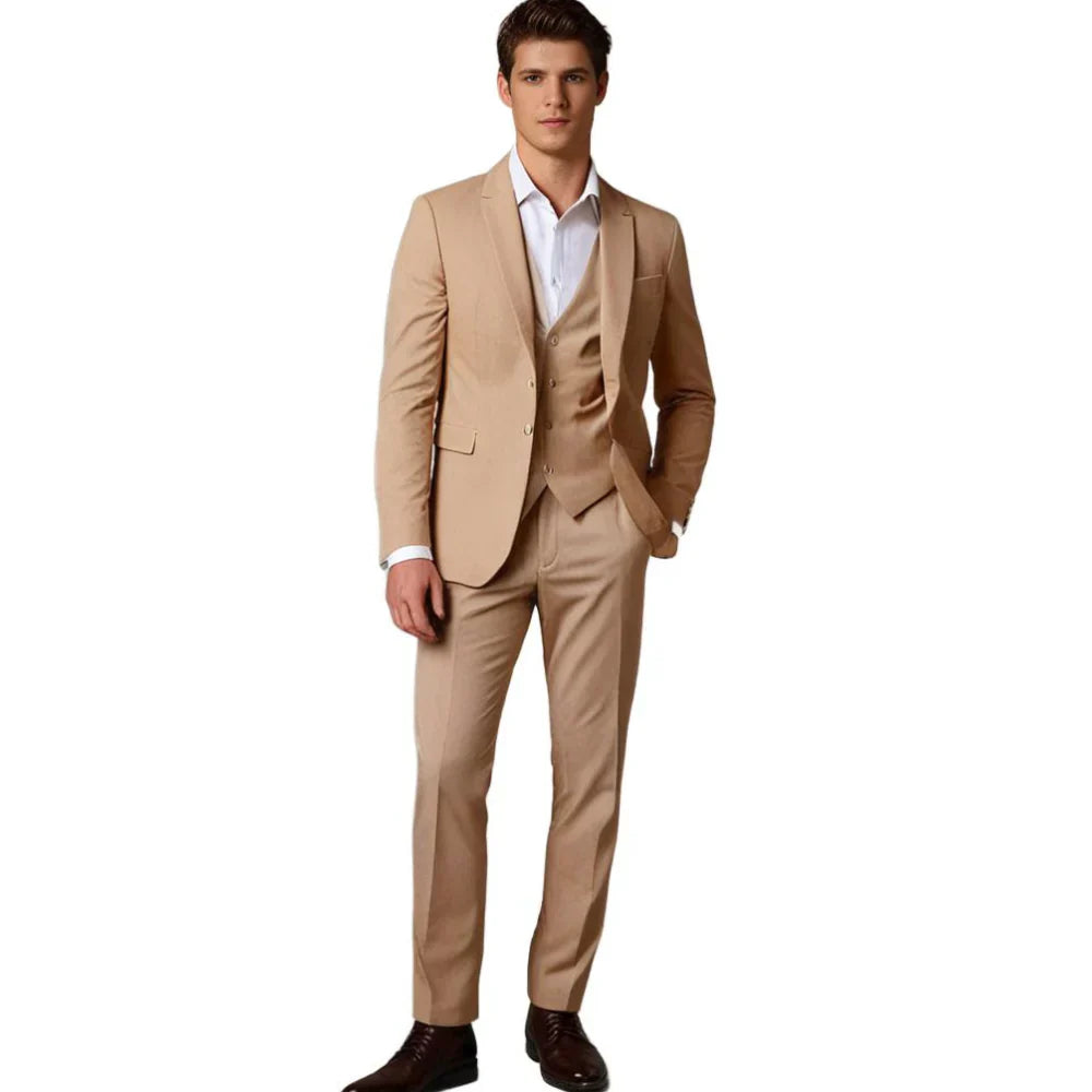 Variant image for Hymans - Men's Slim-Fit Black Suit Set for Weddings and Formal Events-19