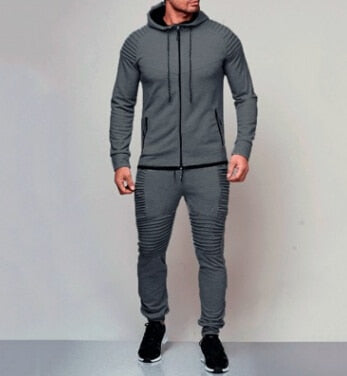 Herren Trainingsanzug Hoodie und Jogginghose Atmungsaktiv Bequem Polyester-6