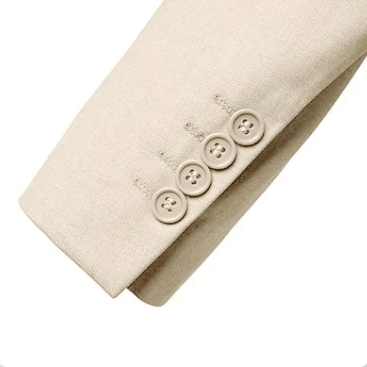 Eleganter Herren Anzug Beige 3-teiliges Set aus Polyester für Hochzeit & Business-3