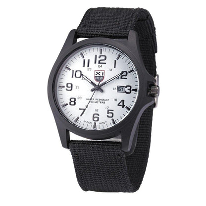 Herren Armbanduhr Robuste Militär Uhr Edelstahl Wasserfest 45mm 5
