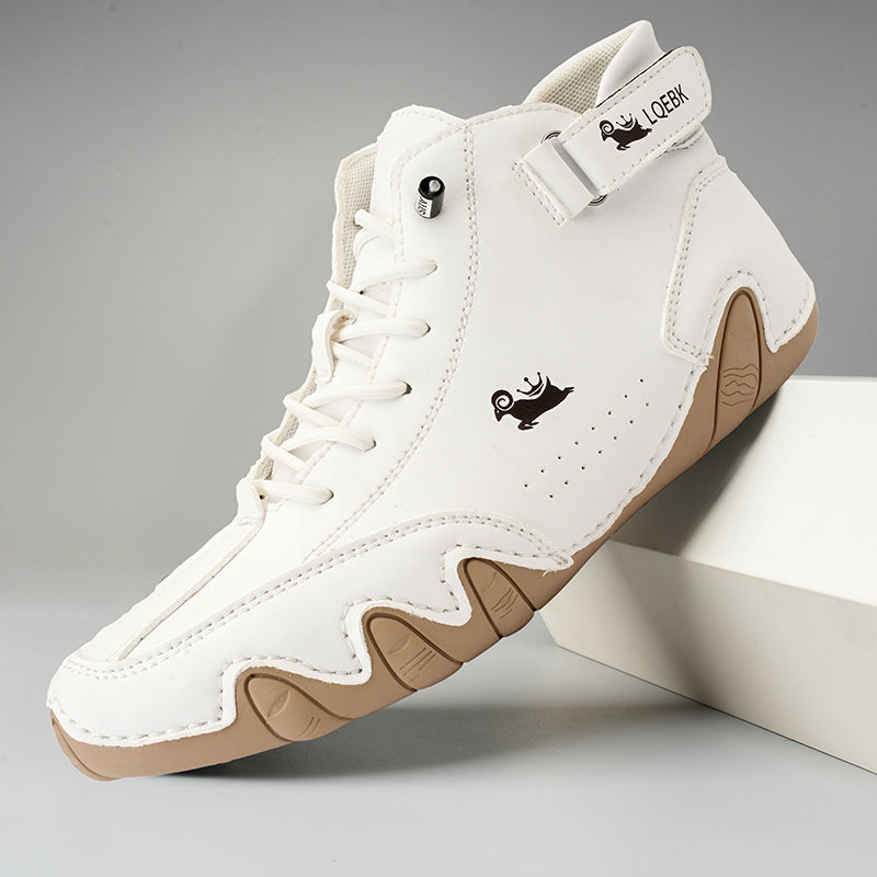 Herren Barfußschuhe Bequem Minimalistisch Leder Rutschfest 13