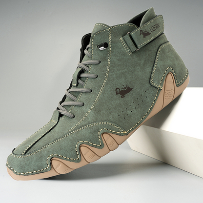 Herren Barfußschuhe Bequem Minimalistisch Leder Rutschfest 14