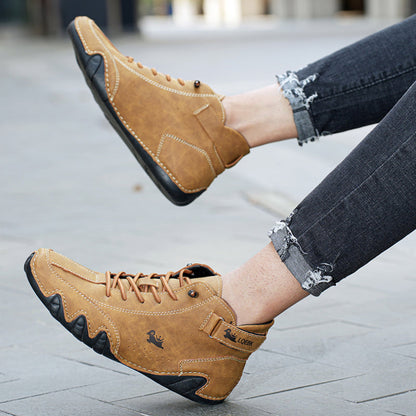 Herren Barfußschuhe Bequem Minimalistisch Leder Rutschfest 7