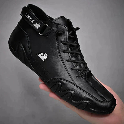Herren Barfußschuhe Bequem Minimalistisch Leder Rutschfest 9