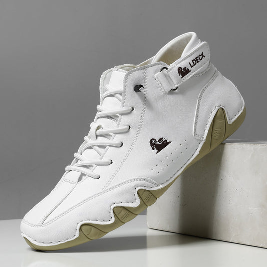 Herren Barfußschuhe Komfortabel Rutschfest Echtes Leder 0