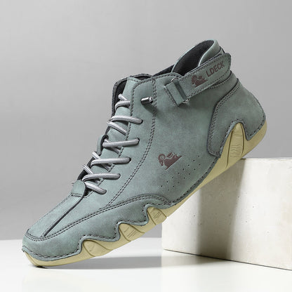 Herren Barfußschuhe Komfortabel Rutschfest Echtes Leder 4