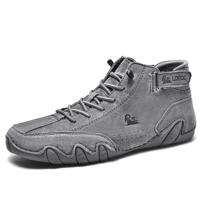 Herren Barfußschuhe Komfortabel Rutschfest Echtes Leder 5