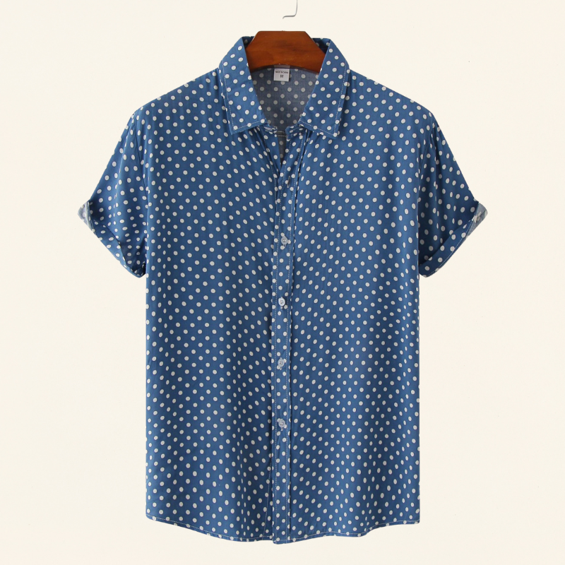 Herren Baumwollhemd Elegantes Design Atmungsaktiv 0