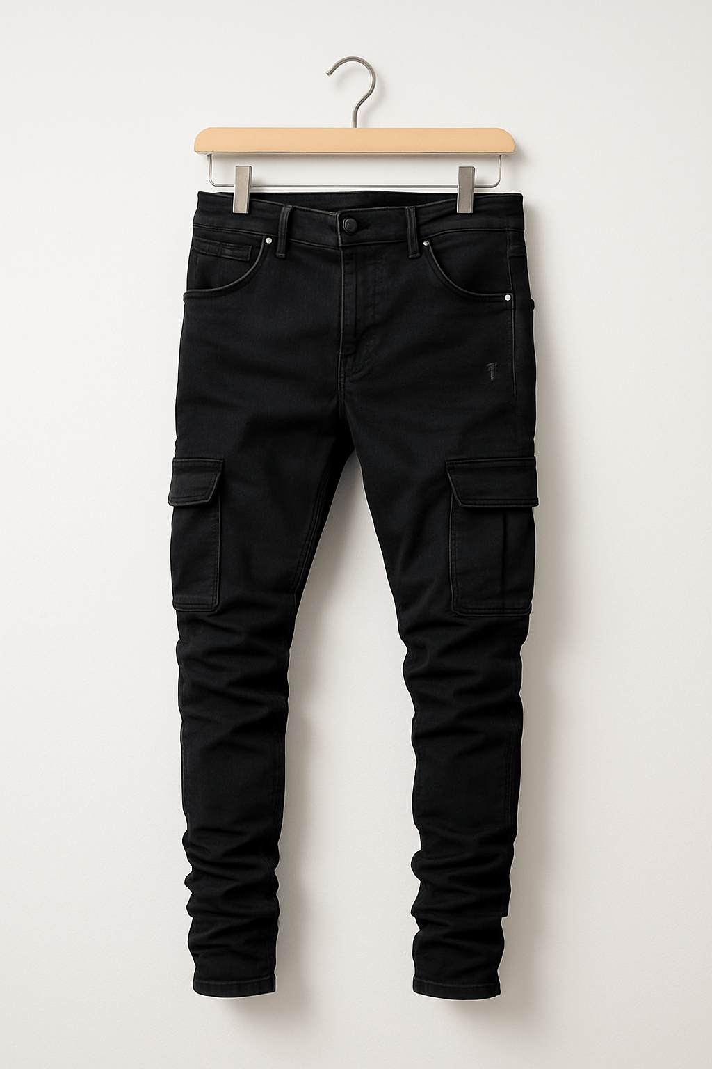 Herren Cargo-Jeans Dehnbar Schlanker Schnitt Baumwolle 5