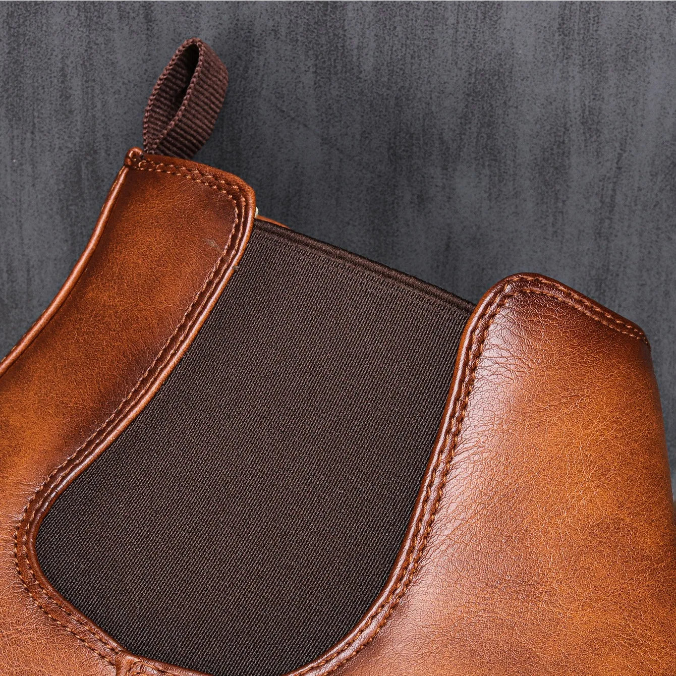 Herren Chelsea-Stiefel Schwarz Hochwertiges Leder Minimalistisches Design 2