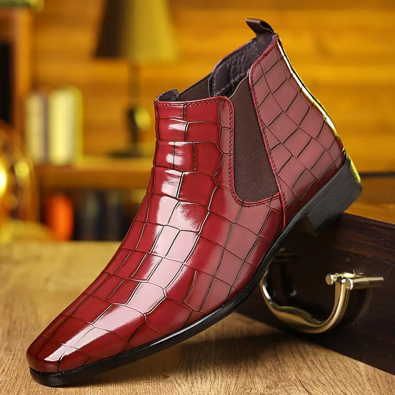 Herren Chelsea Boots Elegante Lederoptik Hochwertiges Material 6