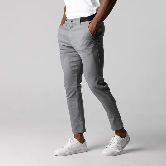 Herren Chino Hose Slim-Fit Bequem Stretchstoff Elegante Freizeitmode 0