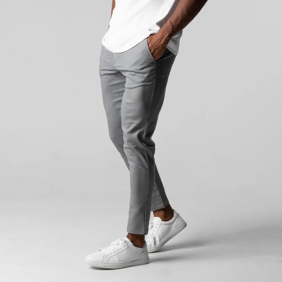 Herren Chino Hose Slim-Fit Bequem Stretchstoff Elegante Freizeitmode 3