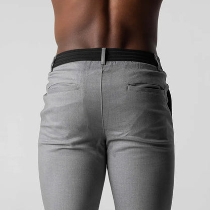 Herren Chino Hose Slim-Fit Bequem Stretchstoff Elegante Freizeitmode 6