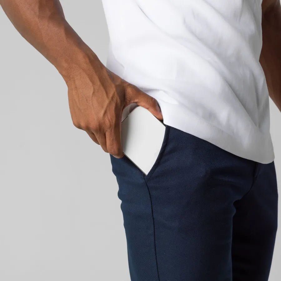 Herren Chino Hose Slim-Fit Bequem Stretchstoff Elegante Freizeitmode 8