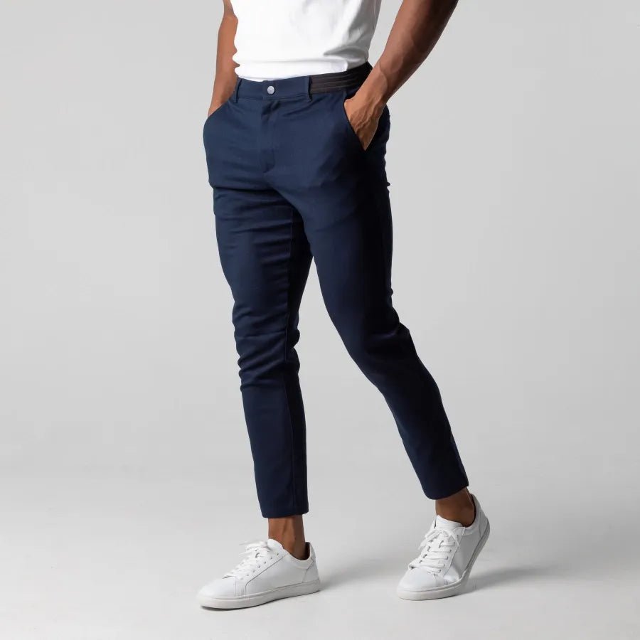 Herren Chino Hose Slim-Fit Bequem Stretchstoff Elegante Freizeitmode 9