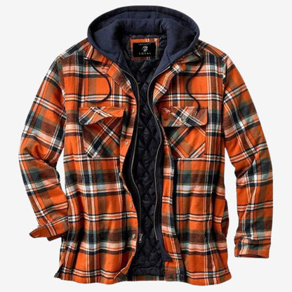 Herren Flanelljacke Bequem Klassisches Design Hochwertiger Stoff 2